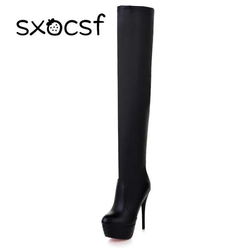 Plus Size 35-46 European American Women Boots Autumn Platform Thin Ultra High Heel Long Boot Shoes Ladies Over Knee-High Boots
Plus Size 35-46 European American Women Boots Autumn Platform Thin Ultra High Heel Long Boot Shoes Ladies Over Knee-High Boots
