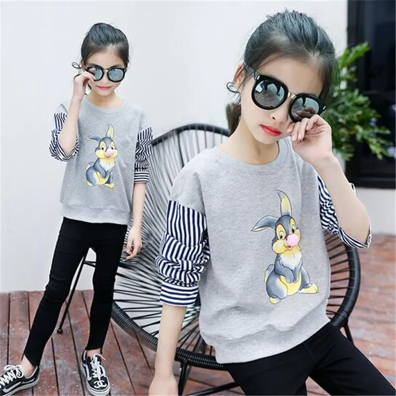 2019 Spring Fall Long Sleeve Big Girls Tops School Girl Blouse Shirts Kids Baby Toddler Children Clothes Cartoon Striped 6-15T
2019 Spring Fall Long Sleeve Big Girls Tops School Girl Blouse Shirts Kids Baby Toddler Children Clothes Cartoon Striped 6-15T