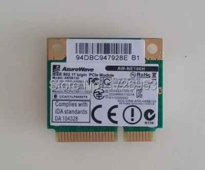 Qualcomm Atheros AR9485 AR5B125 Half Mini Pci-e SPS:670036-001 675794-001 беспроводная карта для HP1000 2000 CQ57 CQ58 255 246 248
Qualcomm Atheros AR9485 AR5B125 Half Mini Pci-e SPS:670036-001 675794-001 беспроводная карта для HP1000 2000 CQ57 CQ58 255 246 248