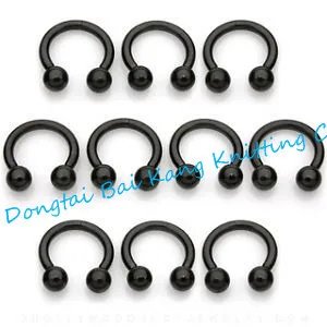 Black Titanium Horseshoe Lip Labret stud Ring Bar Curved 316L stainless steel Jewelry Rings Earring
Black Titanium Horseshoe Lip Labret stud Ring Bar Curved 316L stainless steel Jewelry Rings Earring