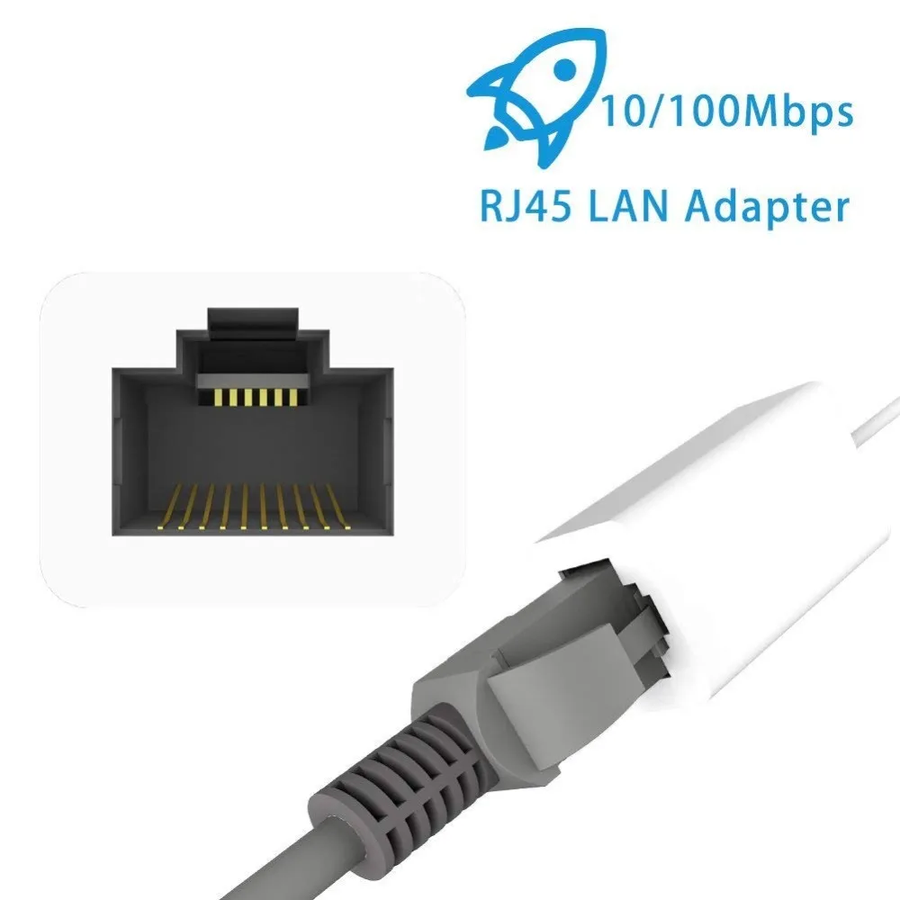 Lightning to RJ45 Ethernet LAN Wired Network Adapter-Overseas Travel Compact for iPhone X 8 Plus iPad 100Mbps
Lightning to RJ45 Ethernet LAN Wired Network Adapter-Overseas Travel Compact for iPhone X 8 Plus iPad 100Mbps