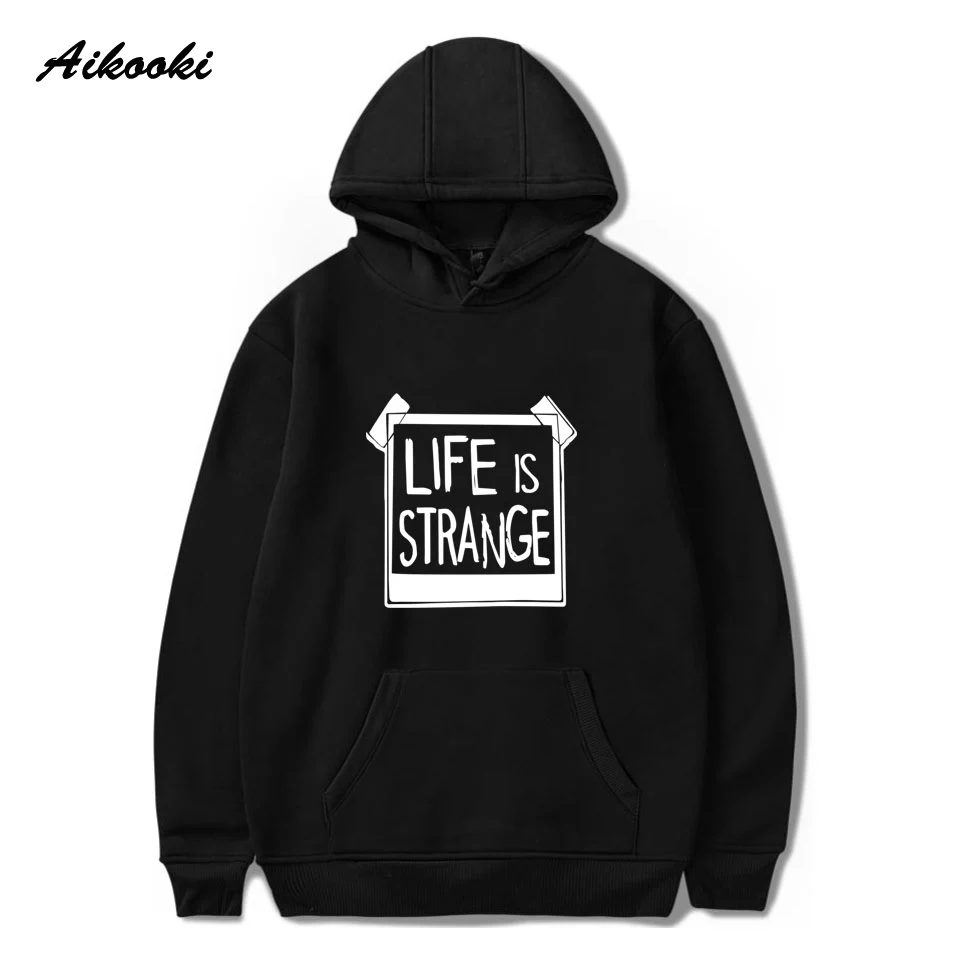 Свитшоты Aikooki с надписью Life is странные худи мужские/женские толстовки капюшоном