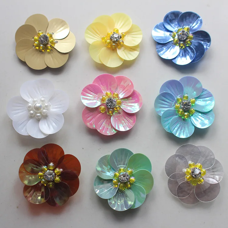 50pieces/lot Flower Sequined Fashion Clothes Patch Dress Applique Beaded Collar Sewing On Sticker Badge Bags
50pieces/lot Flower Sequined Fashion Clothes Patch Dress Applique Beaded Collar Sewing On Sticker Badge Bags