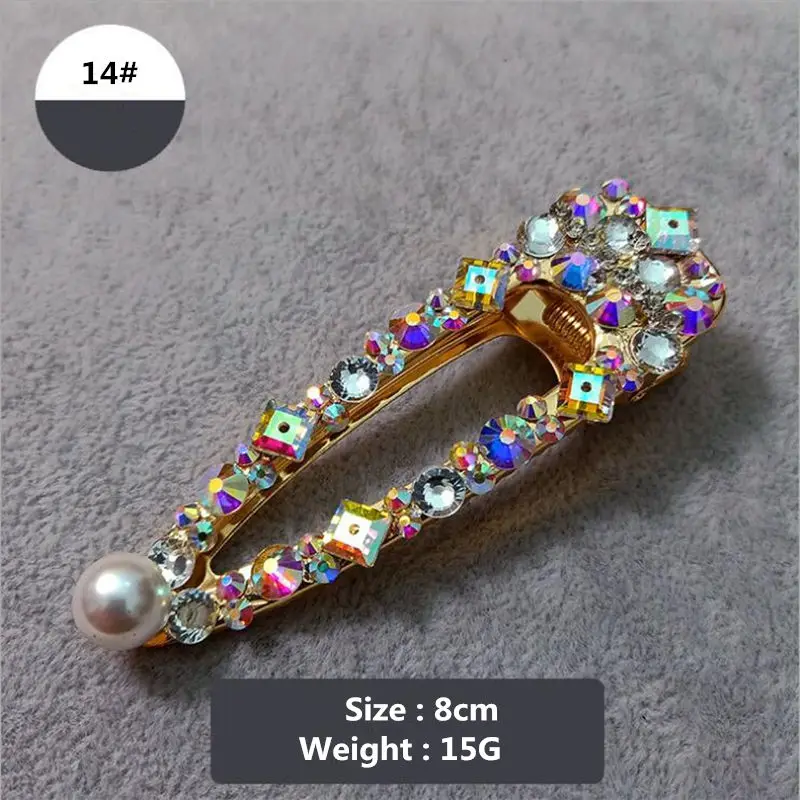 1Pcs New Fashion Women Pearl Diamond Hair Barrette Hair Clip Hair Styling Tools Hair Accessories Crystal Hairpin
1Pcs New Fashion Women Pearl Diamond Hair Barrette Hair Clip Hair Styling Tools Hair Accessories Crystal Hairpin