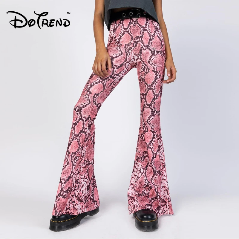 Women Elegant Snakeskin Pants Summer 2019 Flare Pants High Waisted Ladies Casual Streetwear Snakeskin Printed Trousers
Women Elegant Snakeskin Pants Summer 2019 Flare Pants High Waisted Ladies Casual Streetwear Snakeskin Printed Trousers