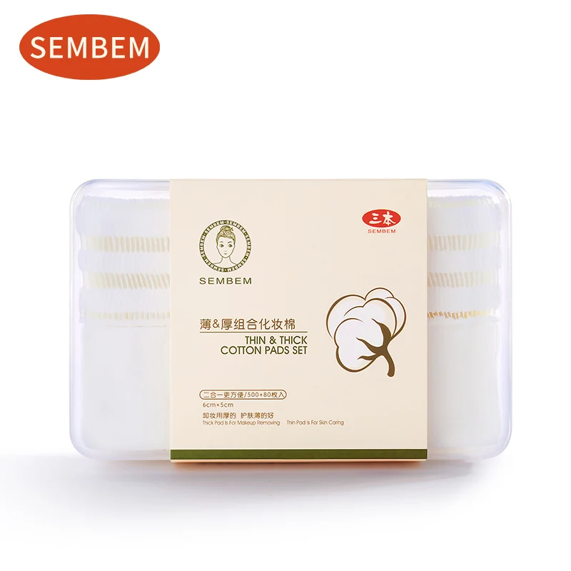Набор мягких хлопковых подушек SEMBEM, 500 шт. + 80 шт., хлопковые подушечки для ухода за кожей лица для удаления макияжа и дизайна ногтей
Набор мягких хлопковых подушек SEMBEM, 500 шт. + 80 шт., хлопковые подушечки для ухода за кожей лица для удаления макияжа и дизайна ногтей