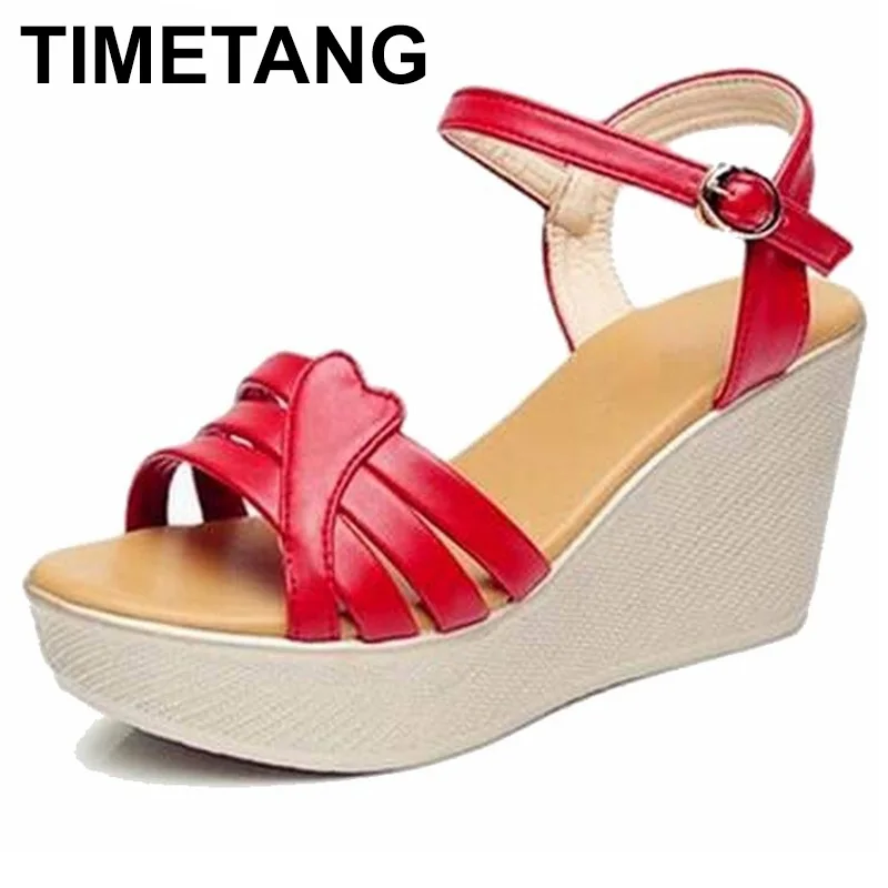 TIMETANG Plus Size 34-41 Summer Style Women Wedge Sandals Fashion Open Toe Platform High Heels Women Sandals Ladies Casual Shoes
TIMETANG Plus Size 34-41 Summer Style Women Wedge Sandals Fashion Open Toe Platform High Heels Women Sandals Ladies Casual Shoes