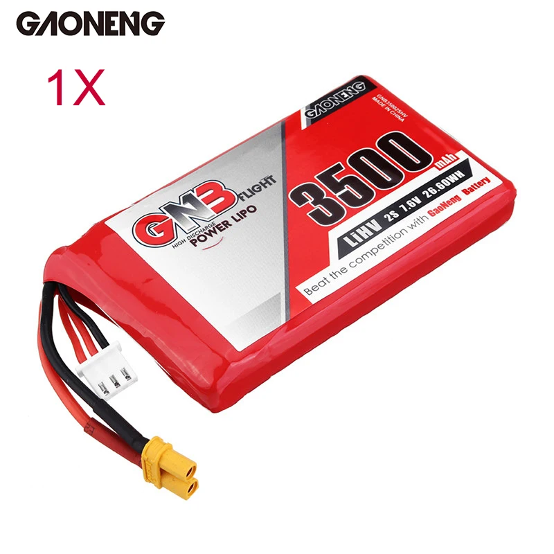 Gaoneng GNB 7,6 В 3500 мАч 2S HV Lipo аккумулятор XT30 разъем для Frysky Taranis QX7 передатчик TX RC модели запасные части DIY аксессуары
Gaoneng GNB 7,6 В 3500 мАч 2S HV Lipo аккумулятор XT30 разъем для Frysky Taranis QX7 передатчик TX RC модели запасные части DIY аксессуары