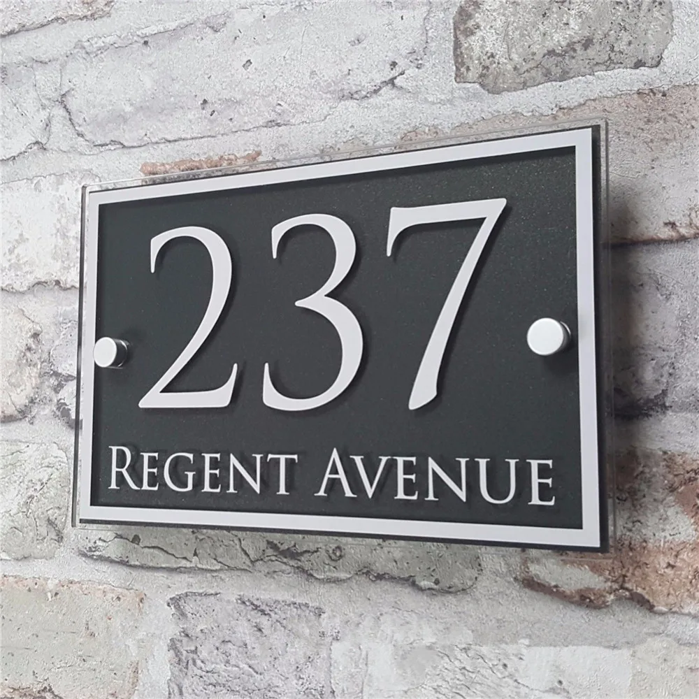 Customized Modern Acrylic House Signs Door Plates House Number Plaques 210mm*280mm
Customized Modern Acrylic House Signs Door Plates House Number Plaques 210mm*280mm