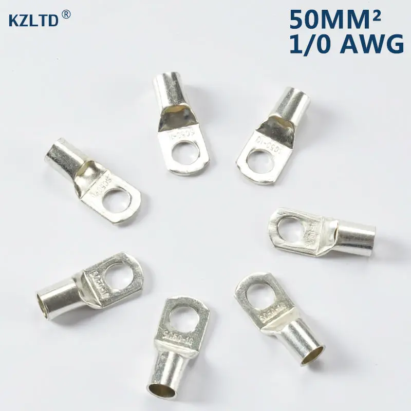 Lot of 20 Tinned Copper Lug Terminals Compression Connector Type 50mm 1/0 AWG M10 Stud SC50-10
Lot of 20 Tinned Copper Lug Terminals Compression Connector Type 50mm 1/0 AWG M10 Stud SC50-10