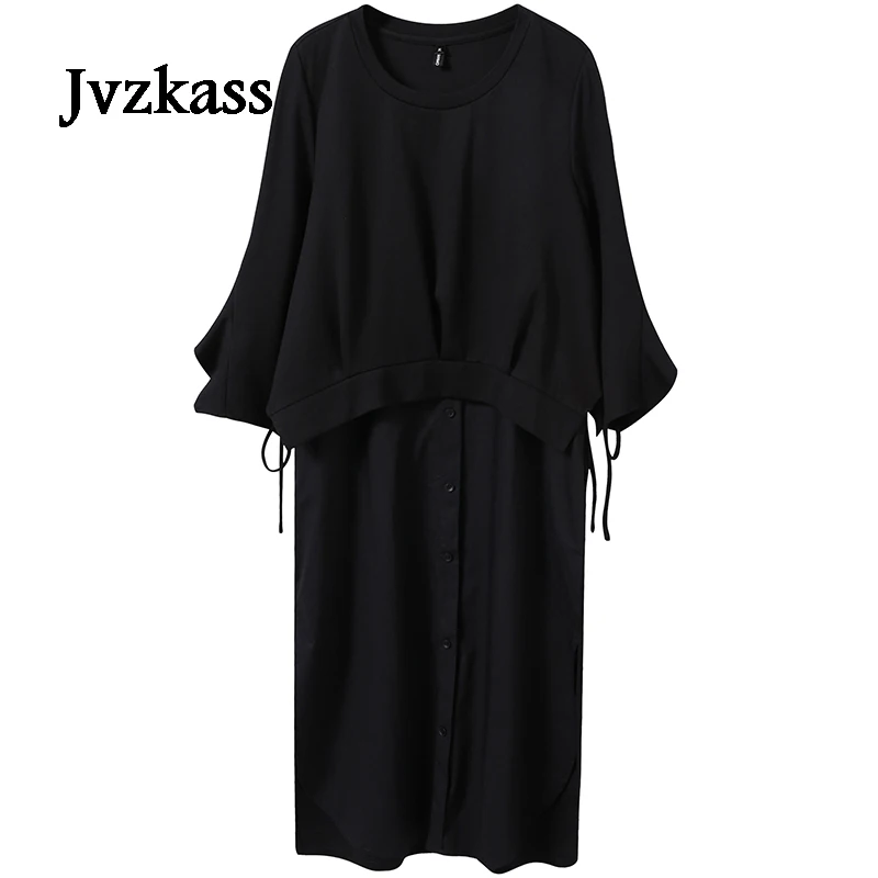Jvzkass 2018 new spring plus size women's new micro-fat mm spring dress belly reduction by age of meat was thin Z157
Jvzkass 2018 new spring plus size women's new micro-fat mm spring dress belly reduction by age of meat was thin Z157