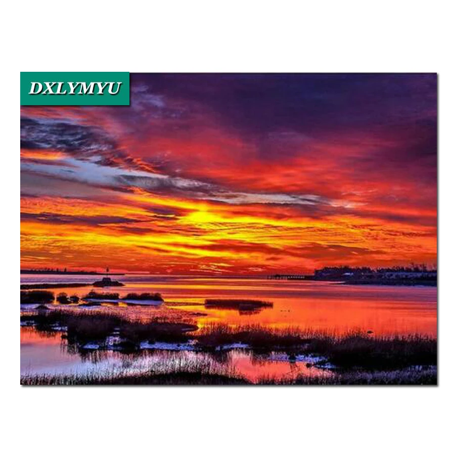 5d diy Diamond Painting Full Square Drill Home Decoration Cross Stitch Mosaic Diamond Embroidery Needlework Beautiful sunset
5d diy Diamond Painting Full Square Drill Home Decoration Cross Stitch Mosaic Diamond Embroidery Needlework Beautiful sunset