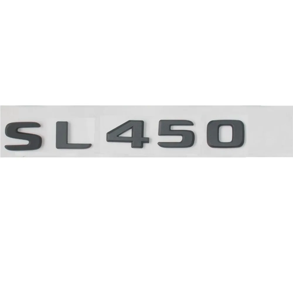 Flat Matte Black ABS Rear Trunk Letters Badge Badges Emblem Emblems Decal Sticker for Mercedes Benz SL450 2017 2019
Flat Matte Black ABS Rear Trunk Letters Badge Badges Emblem Emblems Decal Sticker for Mercedes Benz SL450 2017 2019