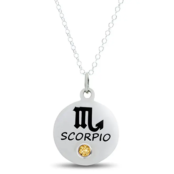 Zodiac Scorpio Birthstone Necklace name customized Fashion Scorpio Necklace Jewelry Best Birthday Gift for Friend YP2982
Zodiac Scorpio Birthstone Necklace name customized Fashion Scorpio Necklace Jewelry Best Birthday Gift for Friend YP2982