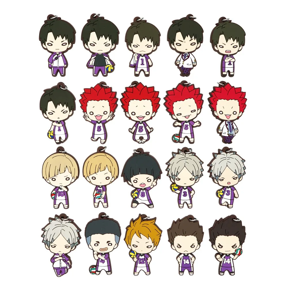 Haikyuu! Аниме ремень Shirotorisawa Gakuen Koukou Wakatoshi Ushijima Tendo Satori Shirabu Kenjirou Beaneye резиновый