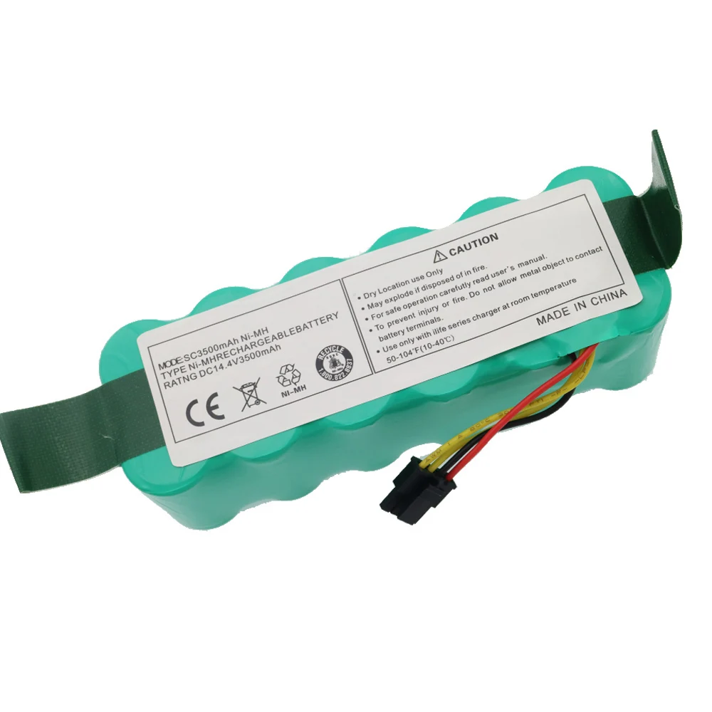 NI-MH 3500mAH 14.4 V Battery for Kitfort KT504 Haier T322 T321 T320 T325 robotic Vacuum Cleaner Parts Accessory
NI-MH 3500mAH 14.4 V Battery for Kitfort KT504 Haier T322 T321 T320 T325 robotic Vacuum Cleaner Parts Accessory
