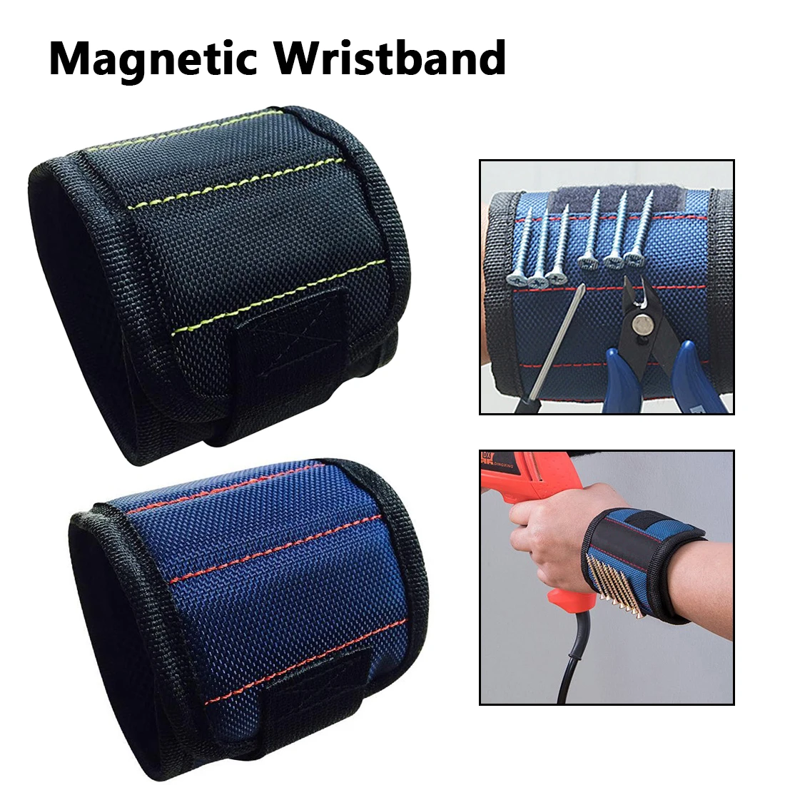 370mm Nylon Wrist Strong Magnetic Nail Screw Drill Bit Holder Wristband Holding Hand Tool Bag Bracelet Belt Car Auto Repair Kit
370mm Nylon Wrist Strong Magnetic Nail Screw Drill Bit Holder Wristband Holding Hand Tool Bag Bracelet Belt Car Auto Repair Kit