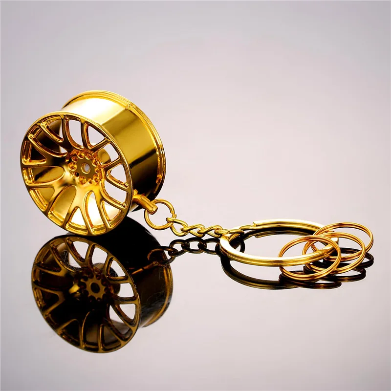 New Fashion Wheel Rim Model Key Charms Bag Keyrings Yellow Gold Color Key Chain Men Valentine's Day Gift K2302
New Fashion Wheel Rim Model Key Charms Bag Keyrings Yellow Gold Color Key Chain Men Valentine's Day Gift K2302