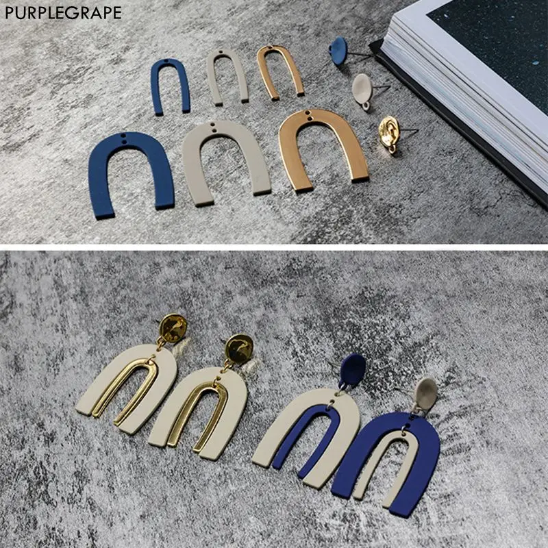 DIY earrings accessories earrings pendant material U-shaped pendant geometric irregular earrings handmade accessories 2 pieces
DIY earrings accessories earrings pendant material U-shaped pendant geometric irregular earrings handmade accessories 2 pieces