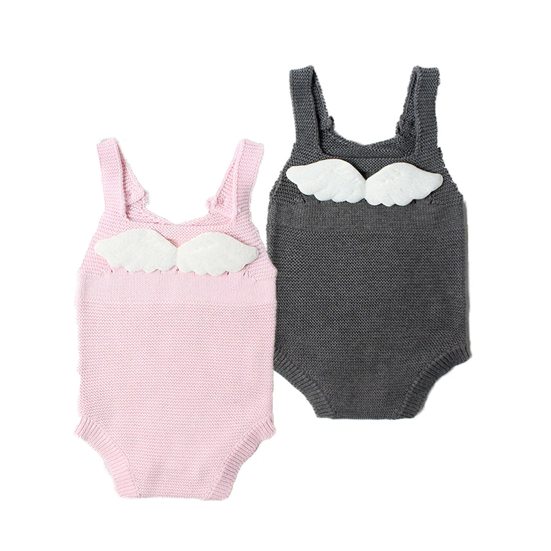 2018 Newborns Knitted Wool Baby Rompers Summer Infant Baby Girls Clothes Toddler Kids Jumpsuit Angel Wings Coveralls
2018 Newborns Knitted Wool Baby Rompers Summer Infant Baby Girls Clothes Toddler Kids Jumpsuit Angel Wings Coveralls