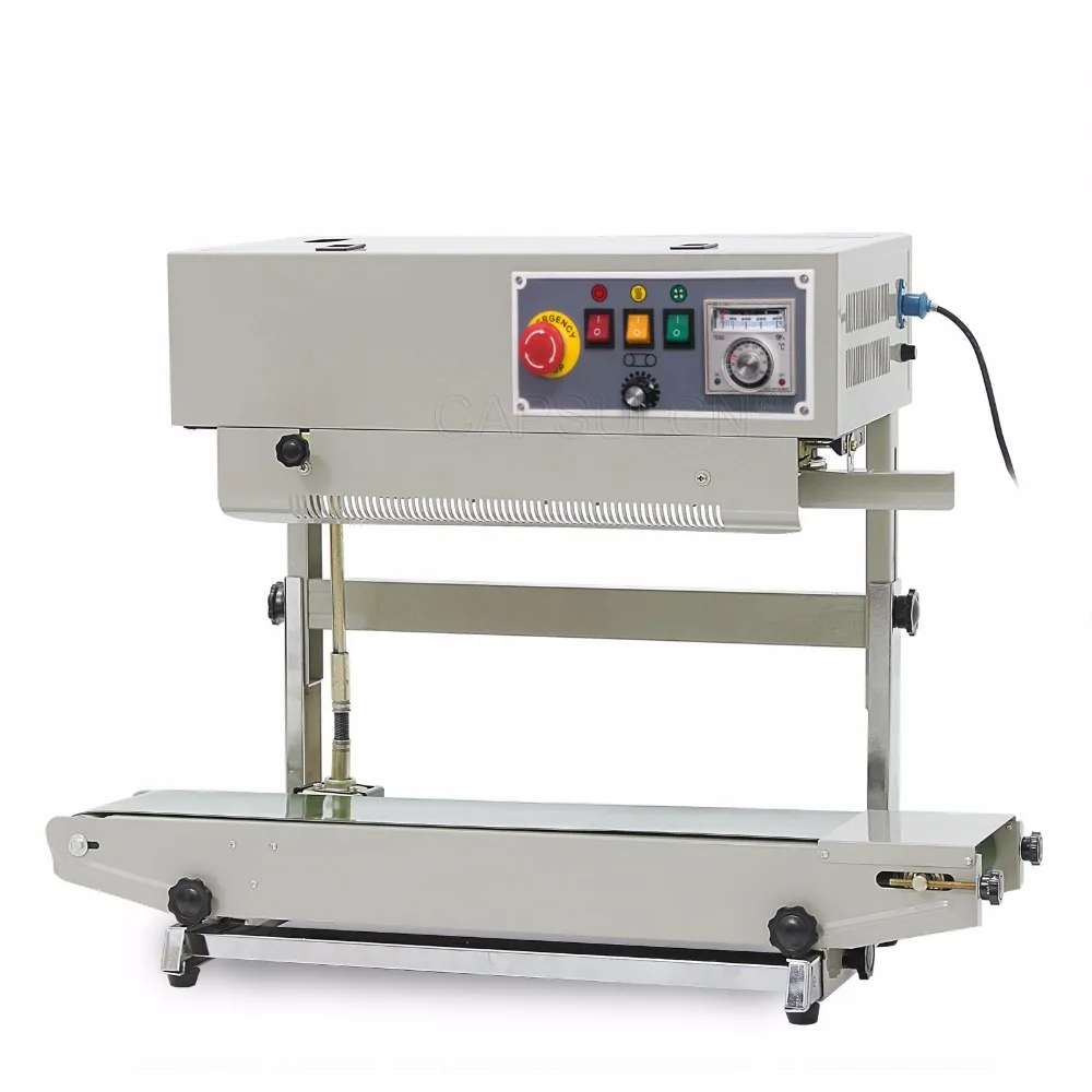 Automatic continuous plastic bag sealing machine with Coding Printer PakCN-Sel 900V (220V/ 50HZ)
Automatic continuous plastic bag sealing machine with Coding Printer PakCN-Sel 900V (220V/ 50HZ)