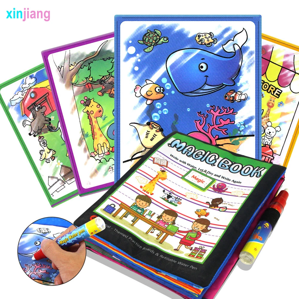 Water Doodle Mat Soft Cloth Books & Magic Pen Water Drawing Boards Baby Infant Coloring Books Educational Toys for Children }
Water Doodle Mat Soft Cloth Books & Magic Pen Water Drawing Boards Baby Infant Coloring Books Educational Toys for Children }