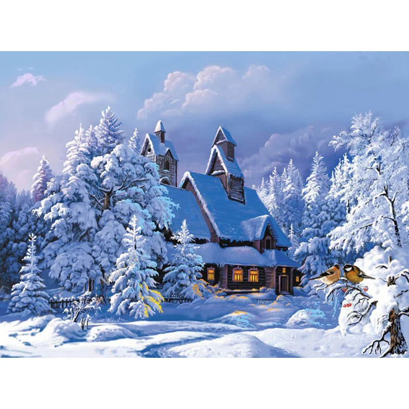 Frameless Christmas Snow House Landscape DIY Painting By Numbers Hand Painted Oil Painting For Living Room Wall Artwork 60x75cm
Frameless Christmas Snow House Landscape DIY Painting By Numbers Hand Painted Oil Painting For Living Room Wall Artwork 60x75cm