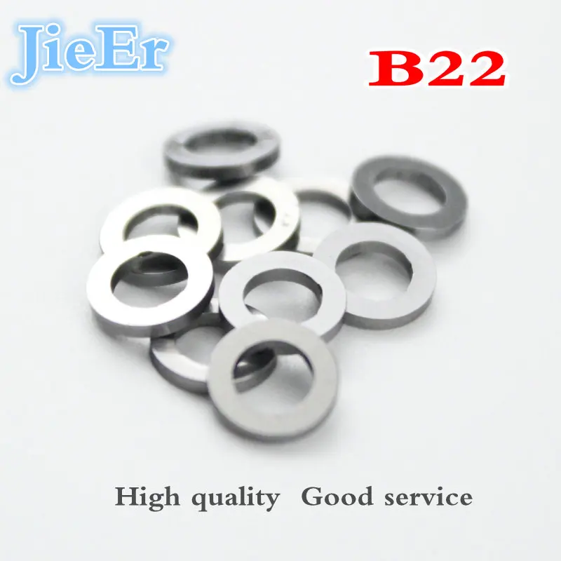 model:B22 norms:4.8-7.7, calibration shim for injector,common rail lift shim set size:0.09mm-1.15mm
model:B22 norms:4.8-7.7, calibration shim for injector,common rail lift shim set size:0.09mm-1.15mm