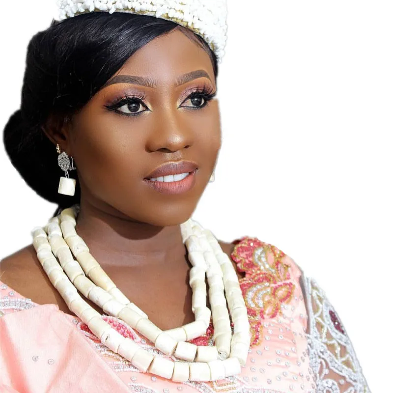 Dudo Store African Jewelry Set Nature White Coral Beads Jewelry Wedding Set 3 Rows Necklace Bracelet Earrings Jewellery Set 2019
Dudo Store African Jewelry Set Nature White Coral Beads Jewelry Wedding Set 3 Rows Necklace Bracelet Earrings Jewellery Set 2019