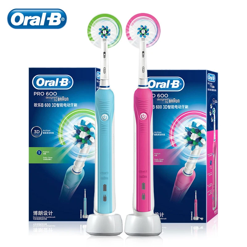 Oral B электрическая зубная щетка перезаряжаемая D16 Pro 600 замена для