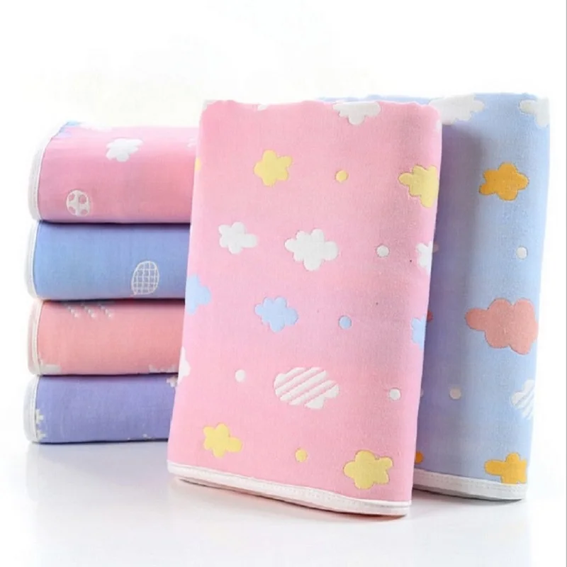 Children 6 layers Gauze Infant Muslin Cotton Baby Blanket Swaddle Toddler Kids Cute Super Soft Bath Towel Bedding 110*110 cm
Children 6 layers Gauze Infant Muslin Cotton Baby Blanket Swaddle Toddler Kids Cute Super Soft Bath Towel Bedding 110*110 cm