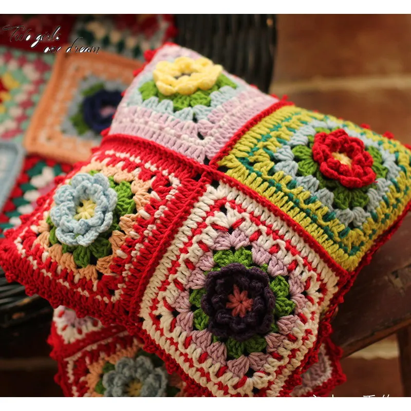 Retro Handmade Crochet Color Back Cushion Sofa Garden flowers Cushion Auto Parts Traits Girdle Pillow Wedding Decor Prop 34cm
Retro Handmade Crochet Color Back Cushion Sofa Garden flowers Cushion Auto Parts Traits Girdle Pillow Wedding Decor Prop 34cm