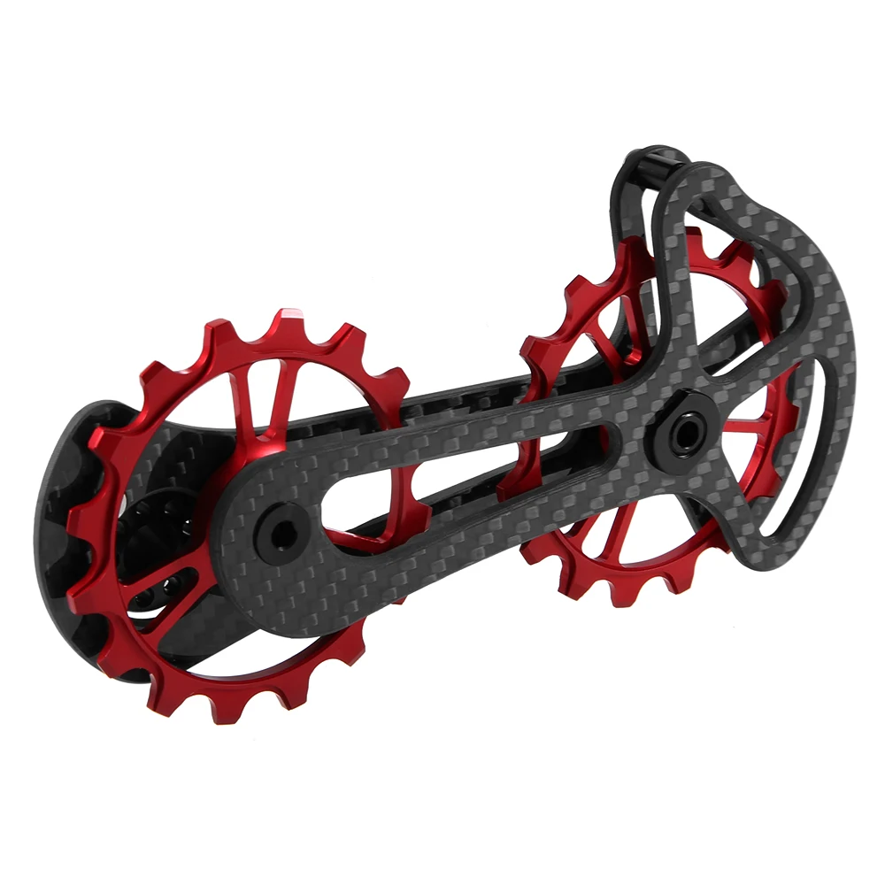 16T Bicycle Ceramic Bearing Jockey Pulley Wheel Set Carbon Fiber CNC Rear Derailleurs Guide for 6800/6870/4600/9000/9070
16T Bicycle Ceramic Bearing Jockey Pulley Wheel Set Carbon Fiber CNC Rear Derailleurs Guide for 6800/6870/4600/9000/9070