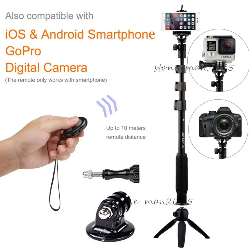 Camera Bluetooth Monopod Tablet Photo Stick+YUNTENG Tripod+Universal Phone Holder For iPhone For Xiaomi For Huawei Smartphone
Camera Bluetooth Monopod Tablet Photo Stick+YUNTENG Tripod+Universal Phone Holder For iPhone For Xiaomi For Huawei Smartphone