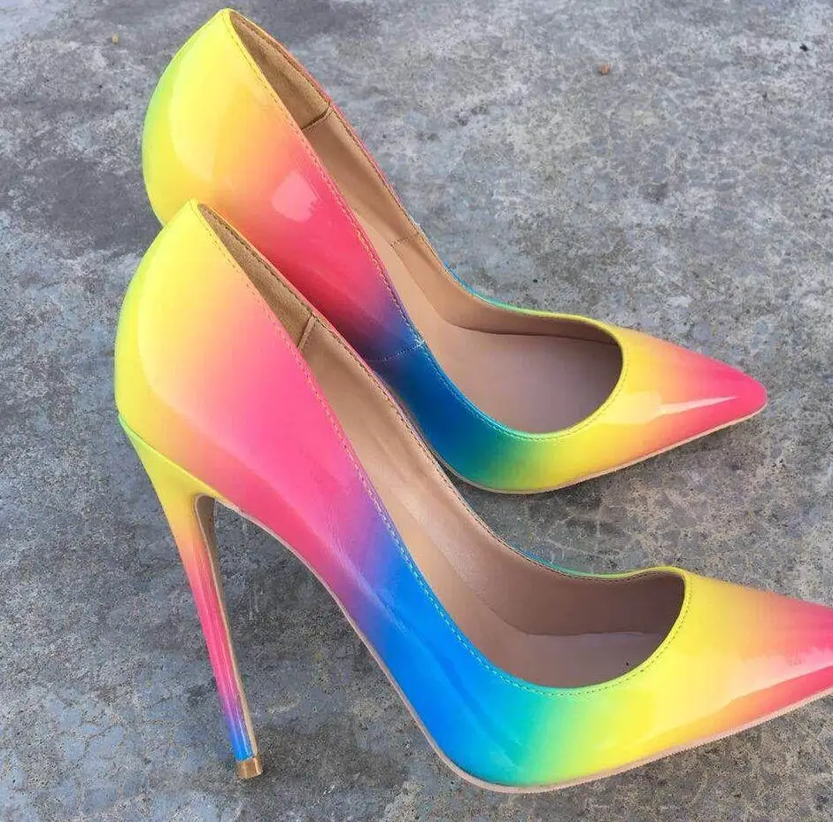 Fashion free shipping new Multi Patent Leather Poined Toe Stiletto high heel shoe pump HIGH-HEELED SHOE dress shoes
Fashion free shipping new Multi Patent Leather Poined Toe Stiletto high heel shoe pump HIGH-HEELED SHOE dress shoes