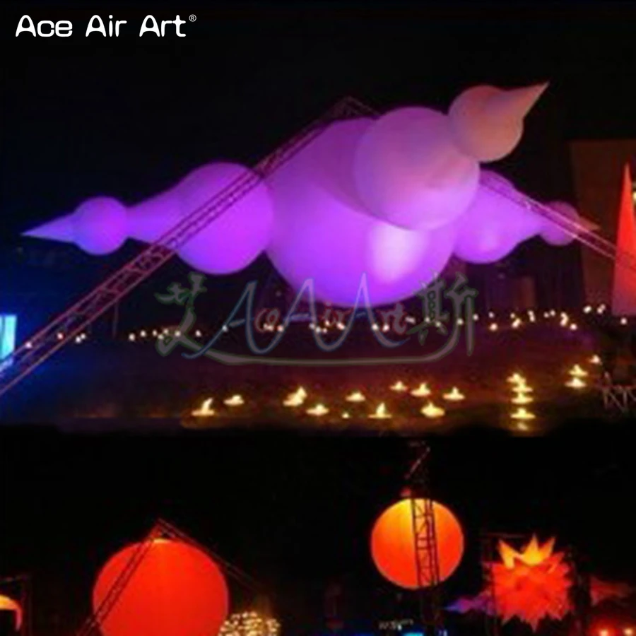 Special Designed Cloud Balloon Inflatable Chandelier Flaky Clouds with Illuminated Lights Hanging for Commercial Events
Special Designed Cloud Balloon Inflatable Chandelier Flaky Clouds with Illuminated Lights Hanging for Commercial Events