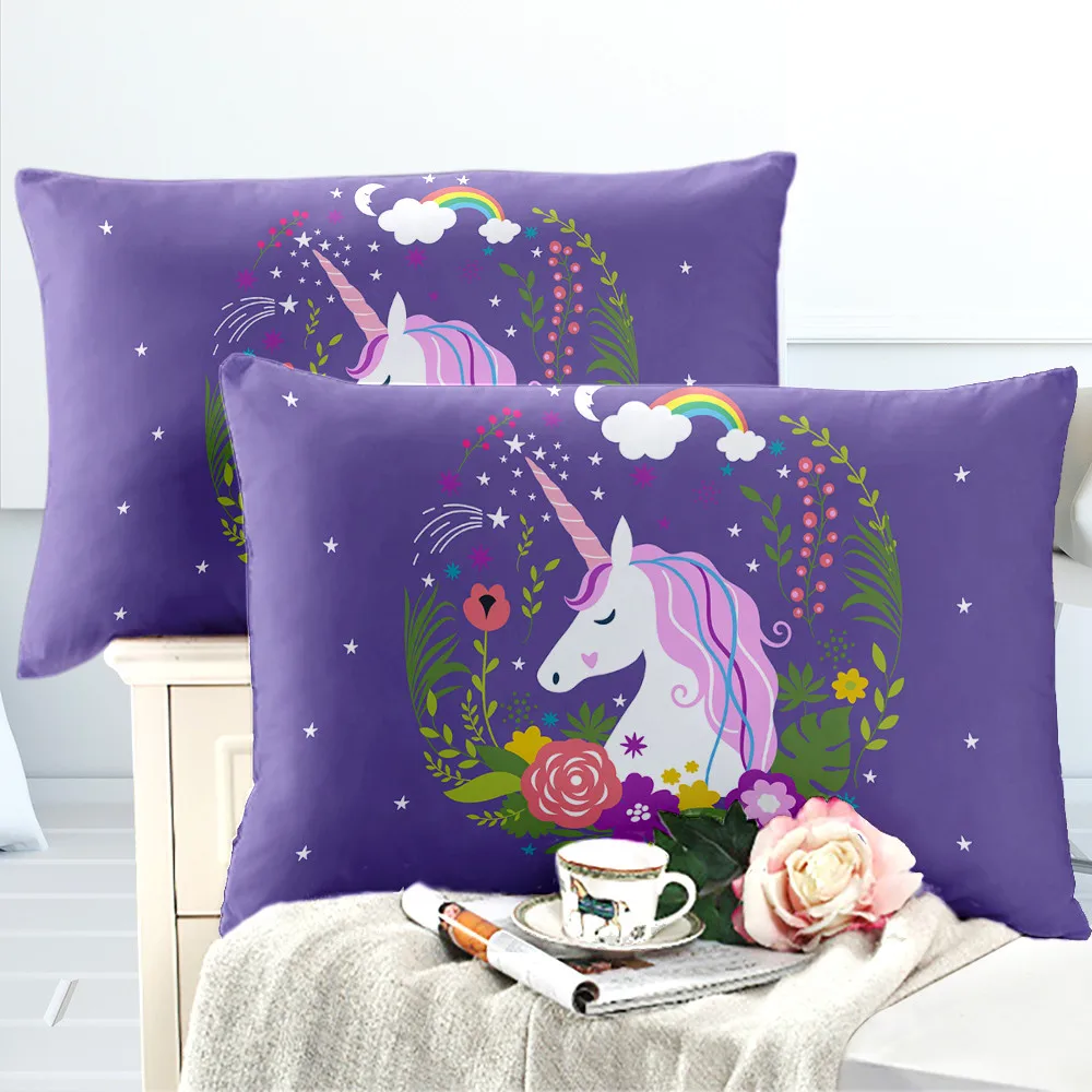 Girls Purple Unicorn Bedding Set Princess Floral Duvet Cover Set Kids Cartoon Bedding Cover Twin Full Queen King Size D40
Girls Purple Unicorn Bedding Set Princess Floral Duvet Cover Set Kids Cartoon Bedding Cover Twin Full Queen King Size D40