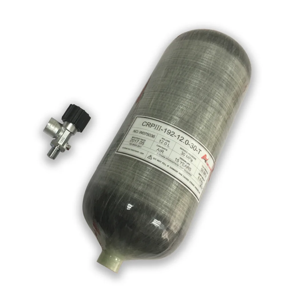 AC31210 Scuba Mini Tank PCP Air Rifle/HPA Pressure/SCBA/300bar Carbon Fiber 12L GB PCP Paintball Bottle Valve for Gas Cylinder
AC31210 Scuba Mini Tank PCP Air Rifle/HPA Pressure/SCBA/300bar Carbon Fiber 12L GB PCP Paintball Bottle Valve for Gas Cylinder