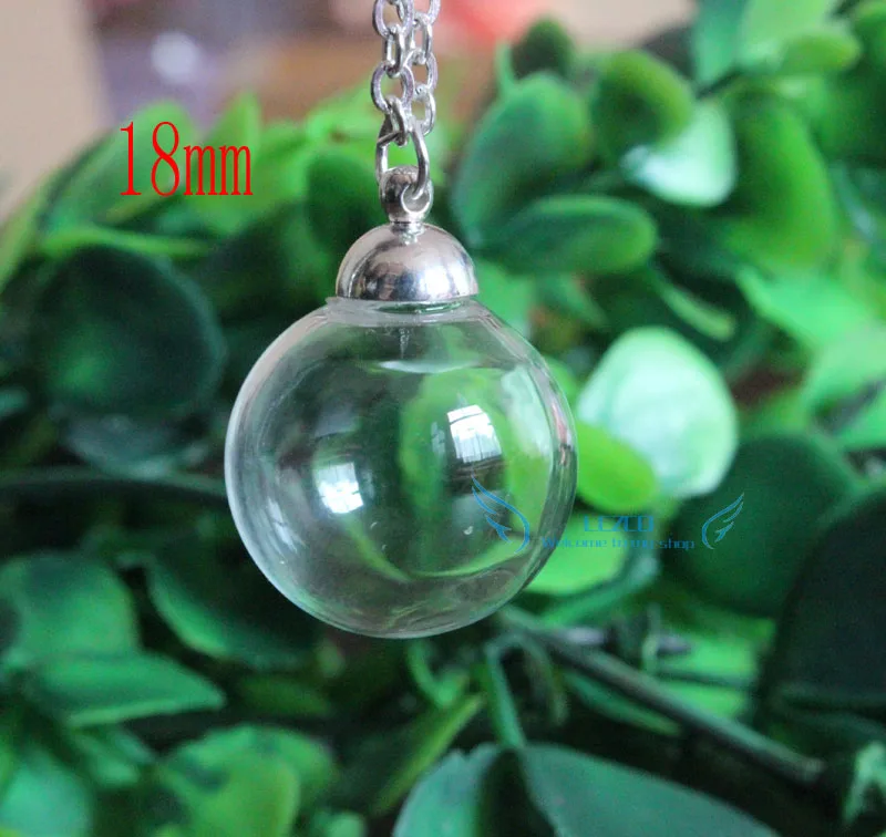 10sets/lot 18mm round clear glass globe bottle wishing vial for diy wish necklace
10sets/lot 18mm round clear glass globe bottle wishing vial for diy wish necklace