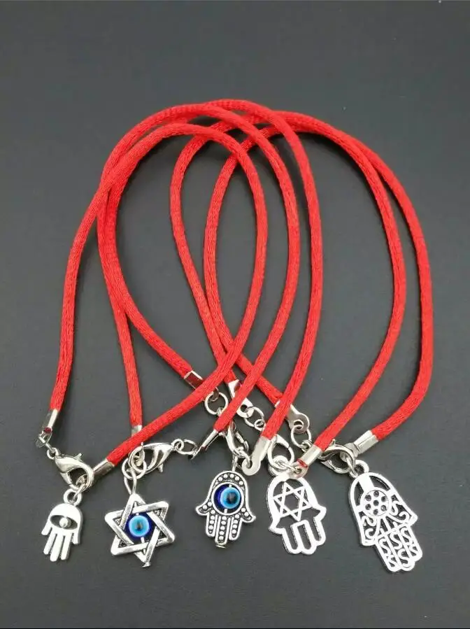 Kabbalah Hand Hamsa Fatima Hand Evil Eye Charms String Good Luck Bracelets For Women Charms Bangle Gift Accessories Q121
Kabbalah Hand Hamsa Fatima Hand Evil Eye Charms String Good Luck Bracelets For Women Charms Bangle Gift Accessories Q121