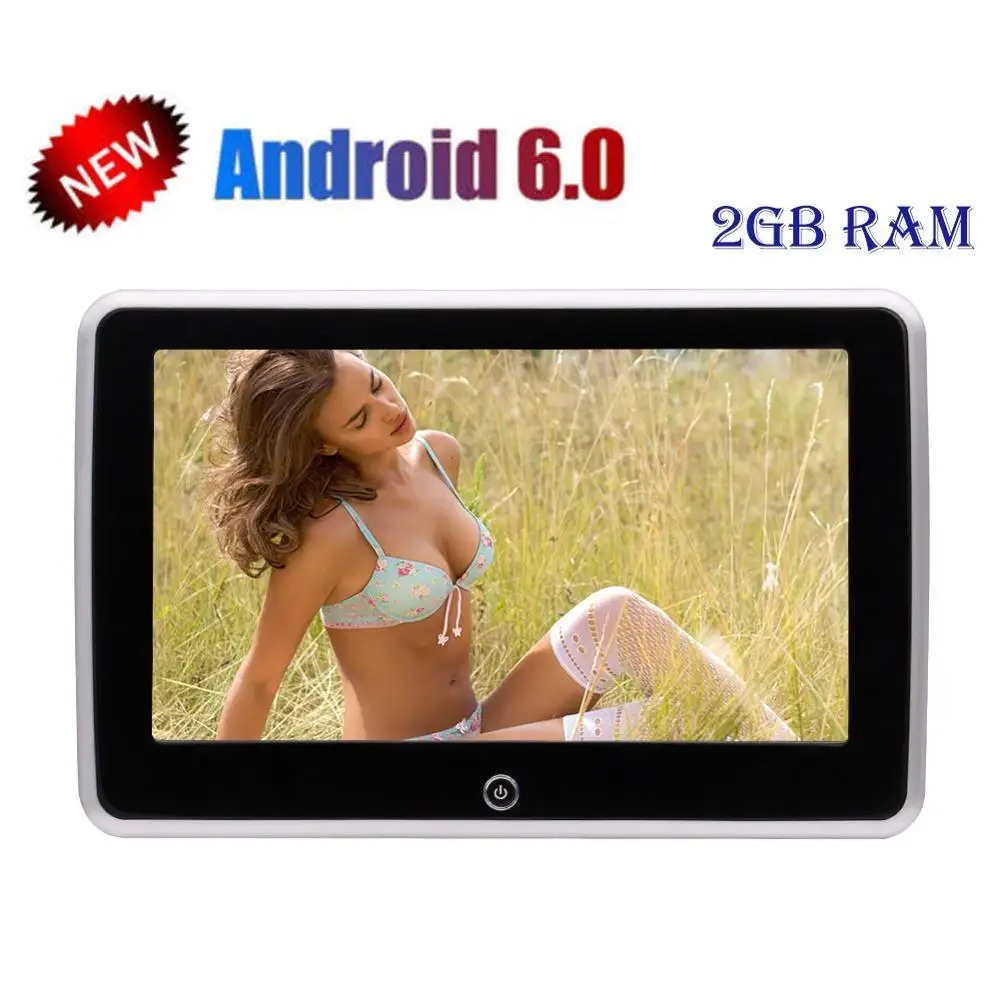 Android 6 0 Автомобильный видео 10 1 дюймов HDMI авто монитор подголовник ультра тонкий