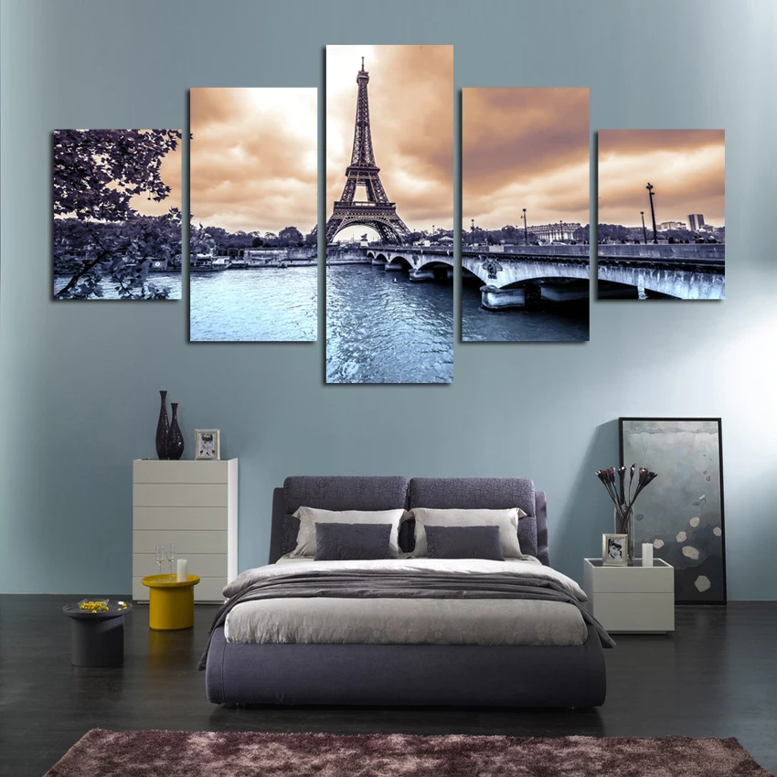 Canvas Poster Art Painting Frame Home Decor 5 Panel Paris Cityscape Eiffel Tower Landscape Living Room Wall HD Printed Pictures
Canvas Poster Art Painting Frame Home Decor 5 Panel Paris Cityscape Eiffel Tower Landscape Living Room Wall HD Printed Pictures