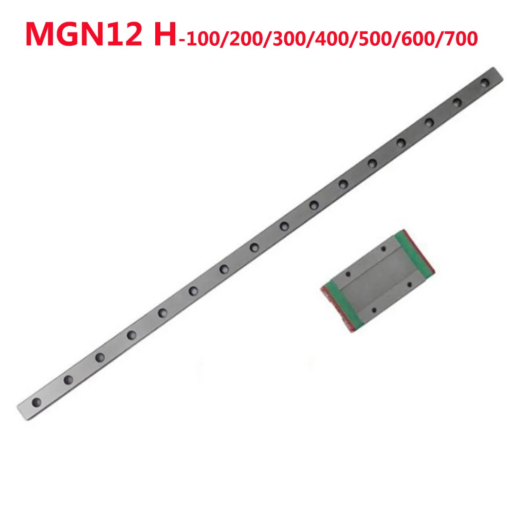 1PC MGN12 Linear Rail Guide Width 12mm Length 100 200 300 400 500 600 700 mm with 1PC Linear Block MGN12H
1PC MGN12 Linear Rail Guide Width 12mm Length 100 200 300 400 500 600 700 mm with 1PC Linear Block MGN12H