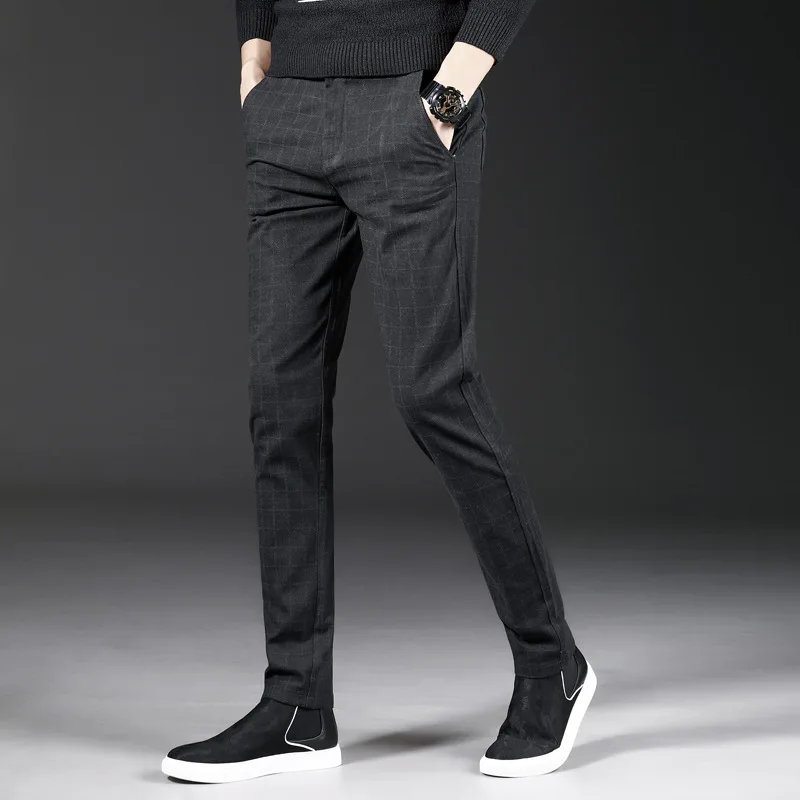 Plus Size 40 Men Spring Summer Brand New Business Casual Pants Washed Cotton Solid Fashion Soft Trousers Clothing | Мужская одежда