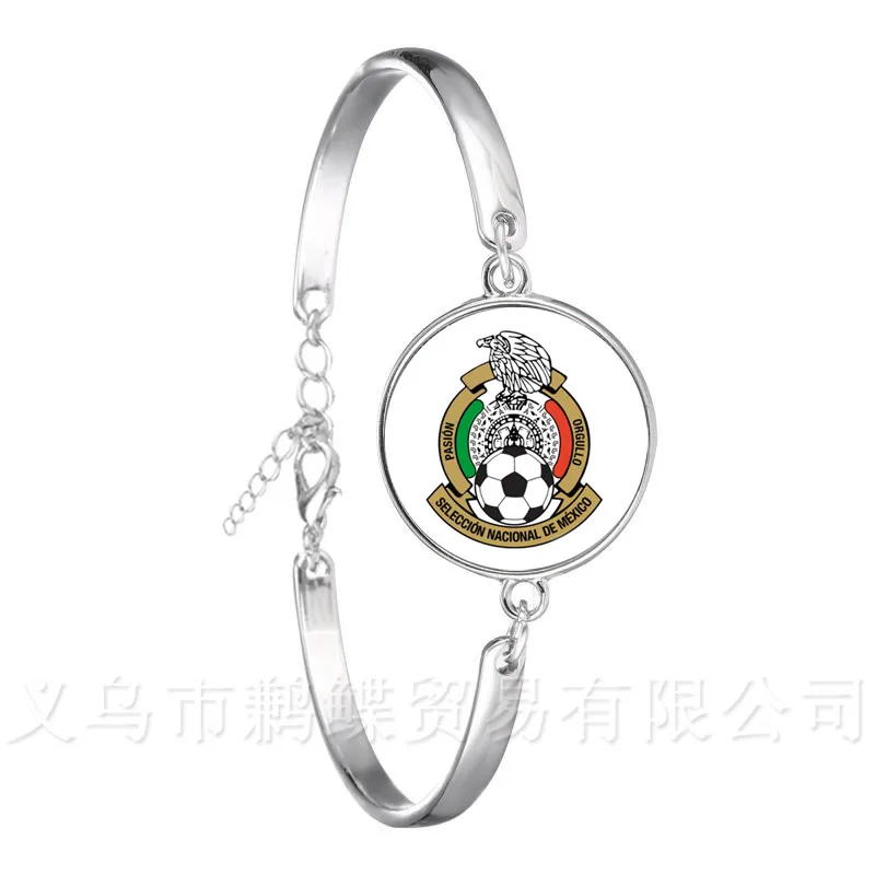 Portugal,Nigeria,Mexico,Morocco National Football Team LOGO Soccer Glass Dome Silver Plated Bracelet Souvenir Gift
Portugal,Nigeria,Mexico,Morocco National Football Team LOGO Soccer Glass Dome Silver Plated Bracelet Souvenir Gift