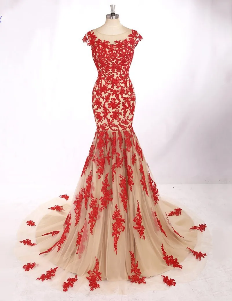 Vestido De Festa Longo Sexy Backless Red Lace Appliques Long Mermaid Evening Dress be De Soiree Longue Abendkleider HJ456
Vestido De Festa Longo Sexy Backless Red Lace Appliques Long Mermaid Evening Dress be De Soiree Longue Abendkleider HJ456