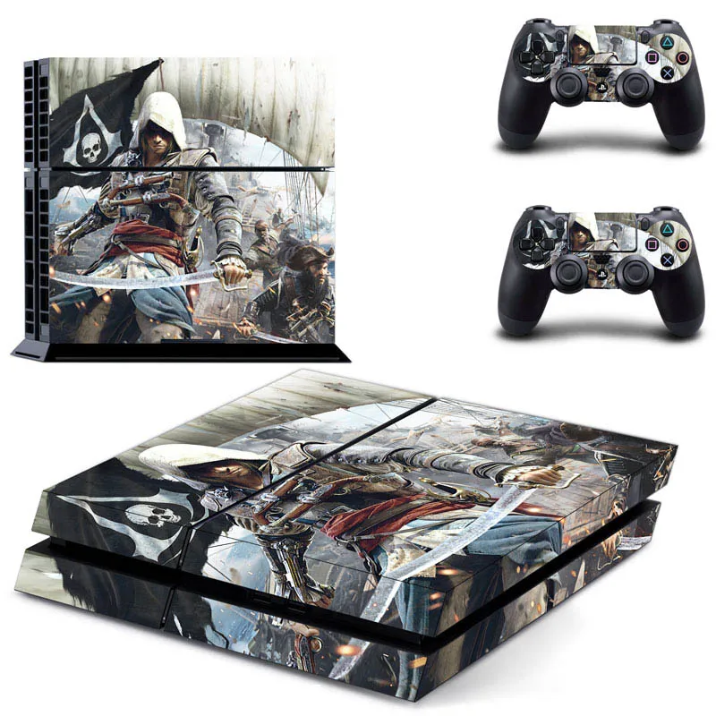 Assassin's Creed Series stickers For Sony ps4 sticker Console and 2 Controllers PS4 Pro Stickers Decal Vinyl | Электроника