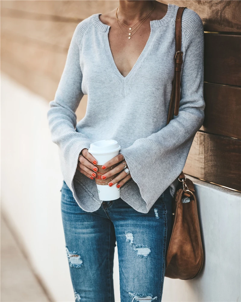 Women Knitwear 2019 New Fashion Loose Patchwork Solid Colors V Neck Outwear Sweater Autumn Ladies Casual Loose Pullovers Sweater
Women Knitwear 2019 New Fashion Loose Patchwork Solid Colors V Neck Outwear Sweater Autumn Ladies Casual Loose Pullovers Sweater