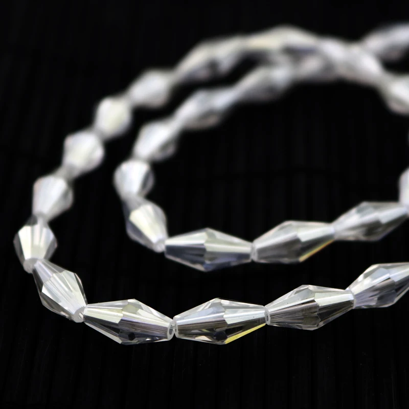 495Pcs/lot Transparent Color Faceted Crystal Glass Beads 6x11mm Double Cones Bicone Beads free shipping
495Pcs/lot Transparent Color Faceted Crystal Glass Beads 6x11mm Double Cones Bicone Beads free shipping
