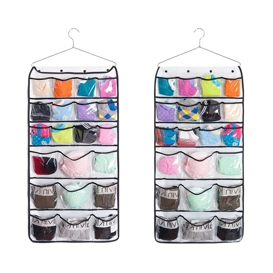 Transparent Double-Side Storage Bags Hanging Closet Cabin Dormitory Bedroom 42 Pockets Dot Grid Organizer Sack
Transparent Double-Side Storage Bags Hanging Closet Cabin Dormitory Bedroom 42 Pockets Dot Grid Organizer Sack